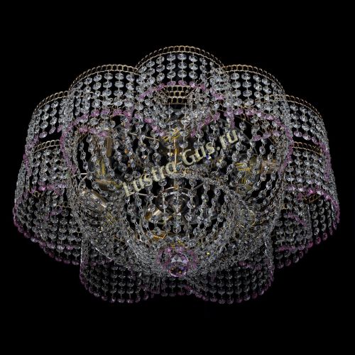 Люстра Камелия №1 розовая в Симферополе Гусь Хрустальный