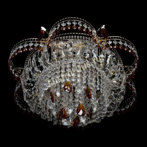 Люстра Камея №1 - 3 лампы чайная в Симферополе Гусь Хрустальный