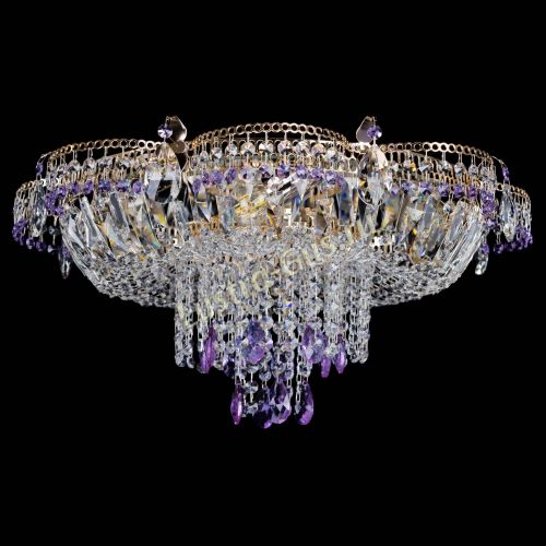 Люстра Камея №1 фиолетовая в Симферополе Гусь Хрустальный