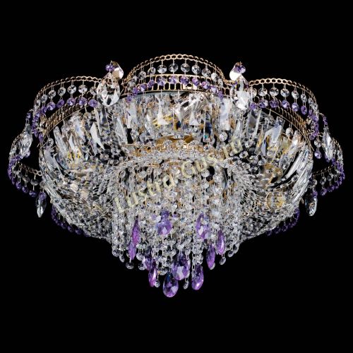 Люстра Камея №1 фиолетовая в Симферополе Гусь Хрустальный