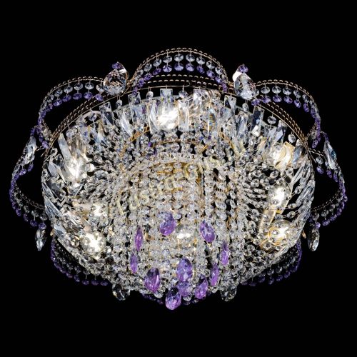 Люстра Камея №1 фиолетовая в Симферополе Гусь Хрустальный