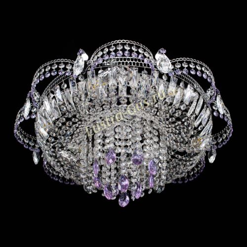 Люстра Камея №1 фиолетовая в Симферополе Гусь Хрустальный