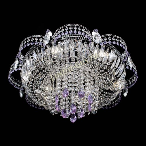 Люстра Камея №1 фиолетовая в Симферополе Гусь Хрустальный