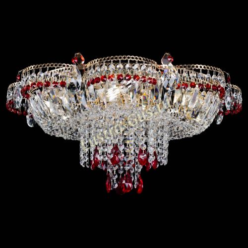 Люстра Камея №1 красная в Симферополе Гусь Хрустальный