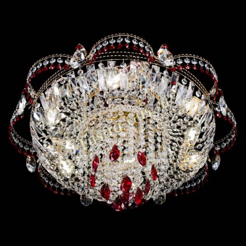Люстра Камея №1 красная в Симферополе Гусь Хрустальный