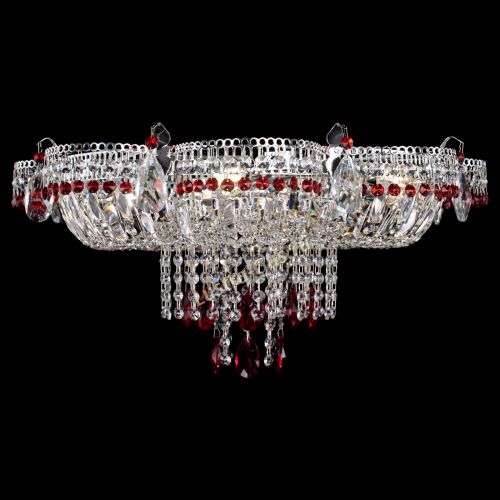 Люстра Камея №1 красная в Симферополе Гусь Хрустальный