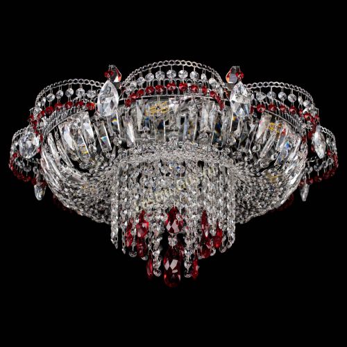 Люстра Камея №1 красная в Симферополе Гусь Хрустальный