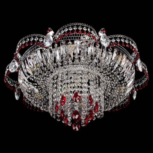 Люстра Камея №1 красная в Симферополе Гусь Хрустальный