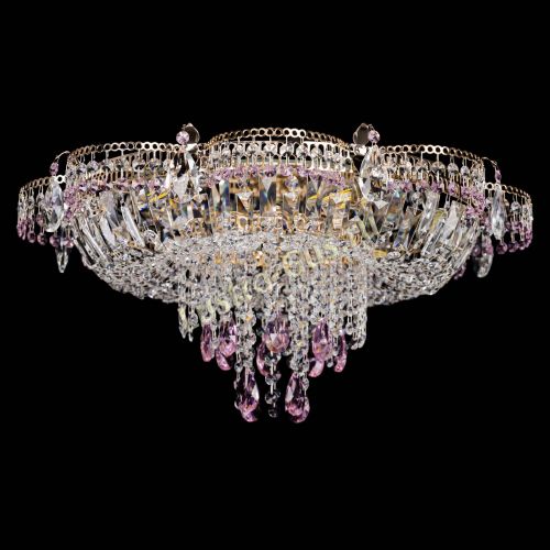 Люстра Камея №1 розовая в Симферополе Гусь Хрустальный