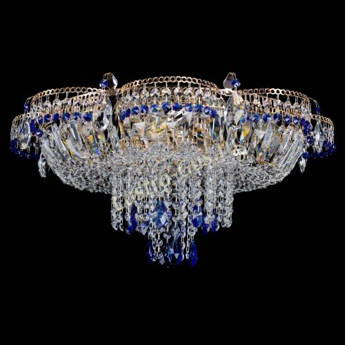 Люстра Камея №1 синяя в Симферополе Гусь Хрустальный