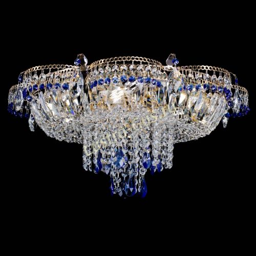 Люстра Камея №1 синяя в Симферополе Гусь Хрустальный