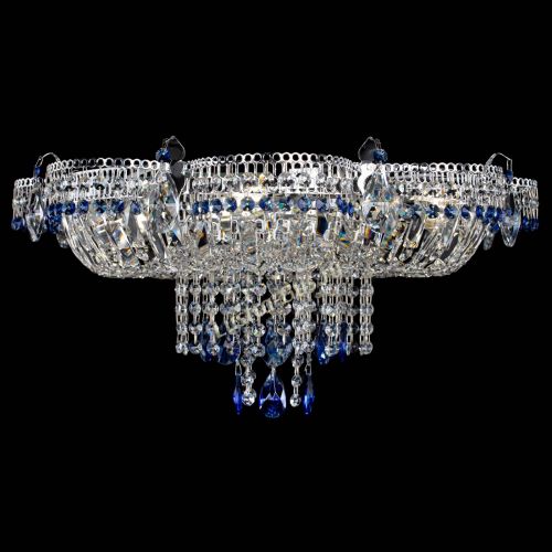 Люстра Камея №1 синяя в Симферополе Гусь Хрустальный