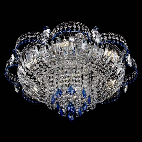 Люстра Камея №1 синяя в Симферополе Гусь Хрустальный