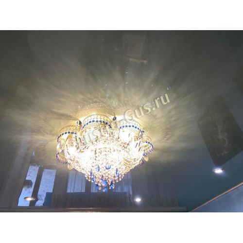 Люстра Камея №1 синяя в Симферополе Гусь Хрустальный