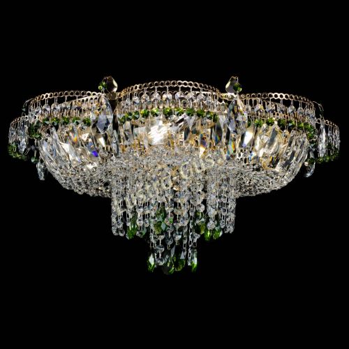 Люстра Камея №1 зеленая в Симферополе Гусь Хрустальный