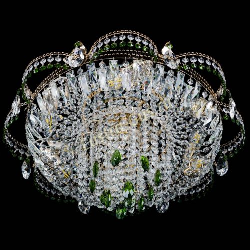 Люстра Камея №1 зеленая в Симферополе Гусь Хрустальный