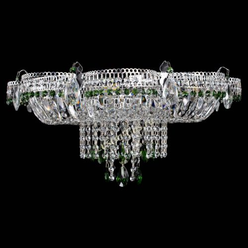 Люстра Камея №1 зеленая в Симферополе Гусь Хрустальный