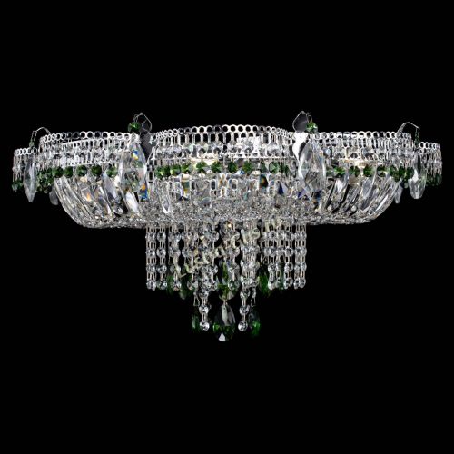 Люстра Камея №1 зеленая в Симферополе Гусь Хрустальный