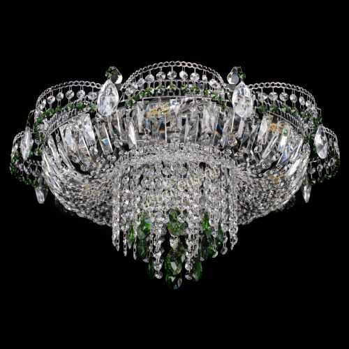 Люстра Камея №1 зеленая в Симферополе Гусь Хрустальный