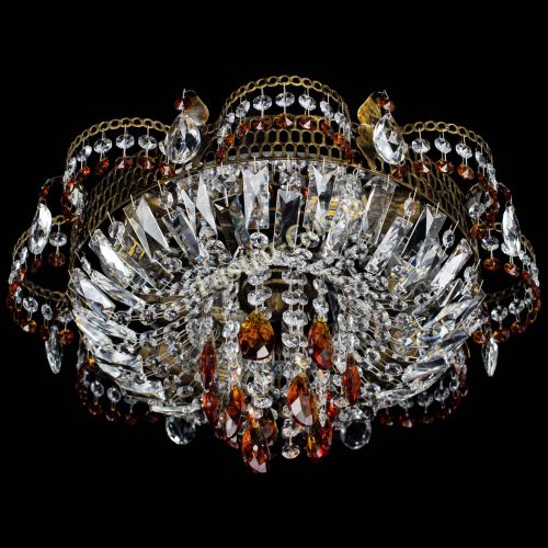 Люстра Камея №4 под бронзу чайная в Симферополе Гусь Хрустальный