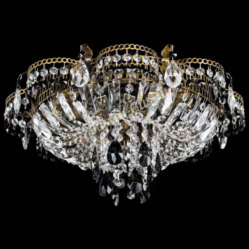 Люстра Камея №4 под бронзу черная в Симферополе Гусь Хрустальный