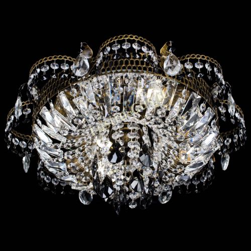 Люстра Камея №4 под бронзу черная в Симферополе Гусь Хрустальный