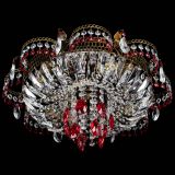 Люстра Камея №4 под бронзу красная в Симферополе