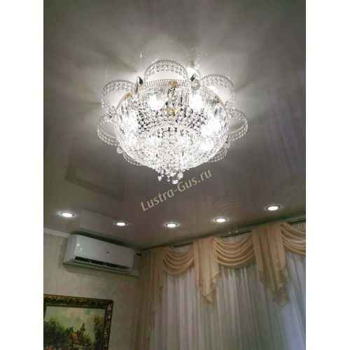 Люстра Камея №8 под бронзу в Симферополе Гусь Хрустальный