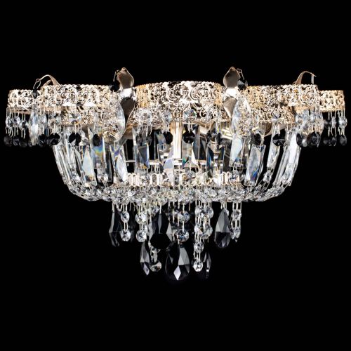 Люстра Камея Флора №4 черная в Симферополе Гусь Хрустальный