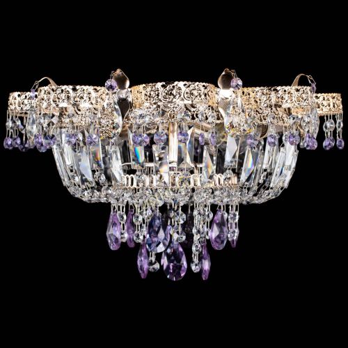 Люстра Камея Флора №4 фиолетовая в Симферополе Гусь Хрустальный