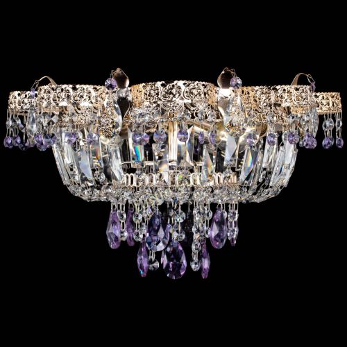Люстра Камея Флора №4 фиолетовая в Симферополе Гусь Хрустальный