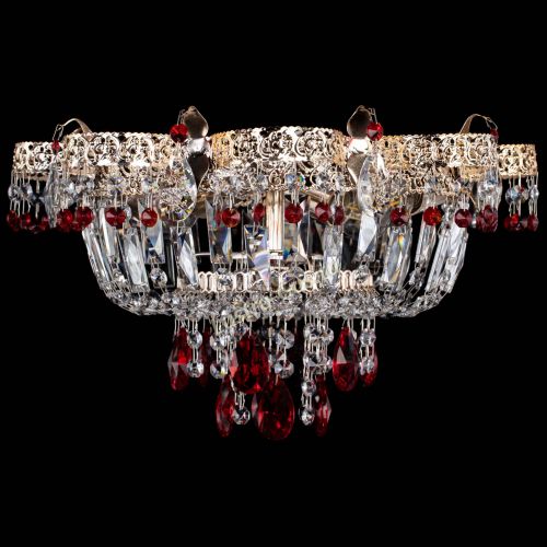 Люстра Камея Флора №4 красная в Симферополе Гусь Хрустальный