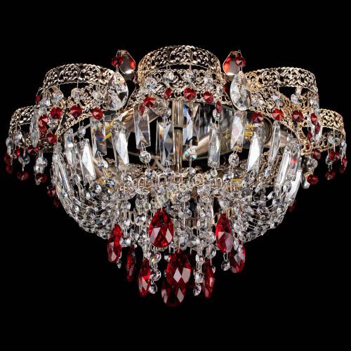 Люстра Камея Флора №4 красная в Симферополе Гусь Хрустальный