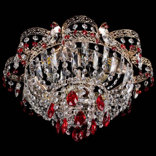 Люстра Камея Флора №4 красная в Симферополе Гусь Хрустальный