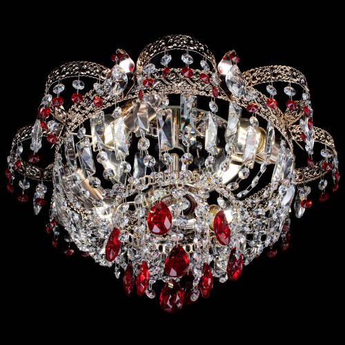 Люстра Камея Флора №4 красная в Симферополе Гусь Хрустальный