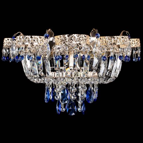 Люстра Камея Флора №4 синяя в Симферополе Гусь Хрустальный