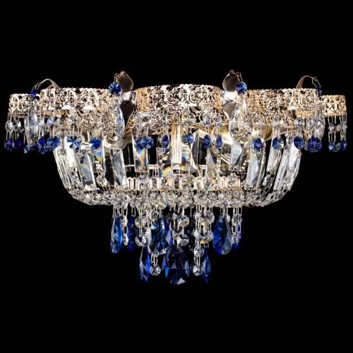 Люстра Камея Флора №4 синяя в Симферополе Гусь Хрустальный