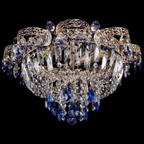 Люстра Камея Флора №4 синяя в Симферополе Гусь Хрустальный