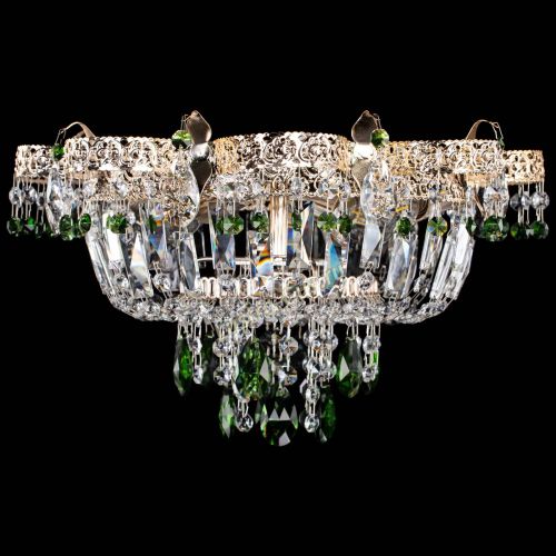 Люстра Камея Флора №4 зеленая в Симферополе Гусь Хрустальный