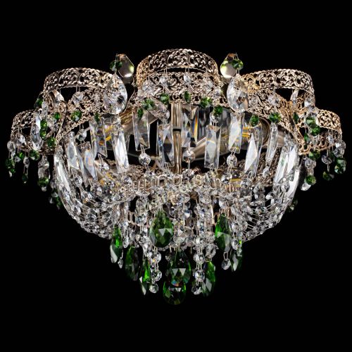 Люстра Камея Флора №4 зеленая в Симферополе Гусь Хрустальный