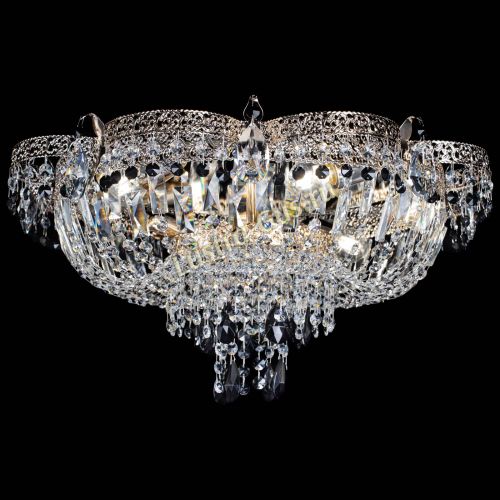 Люстра Камея Флора Журавлик №6 черная в Симферополе Гусь Хрустальный