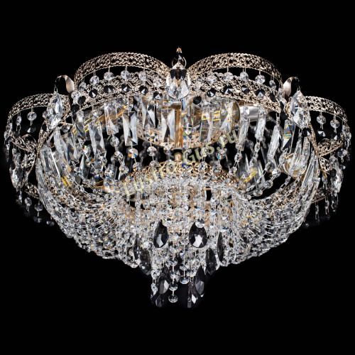 Люстра Камея Флора Журавлик №6 черная в Симферополе Гусь Хрустальный