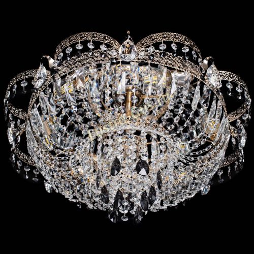 Люстра Камея Флора Журавлик №6 черная в Симферополе Гусь Хрустальный