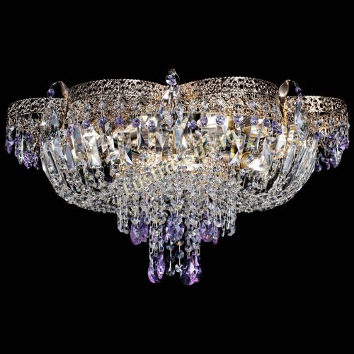 Люстра Камея Флора Журавлик №6 фиолетовая в Симферополе Гусь Хрустальный
