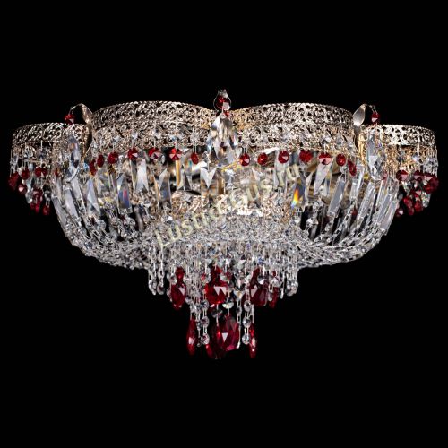 Люстра Камея Флора Журавлик №6 красная в Симферополе Гусь Хрустальный