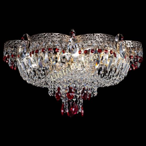 Люстра Камея Флора Журавлик №6 красная в Симферополе Гусь Хрустальный