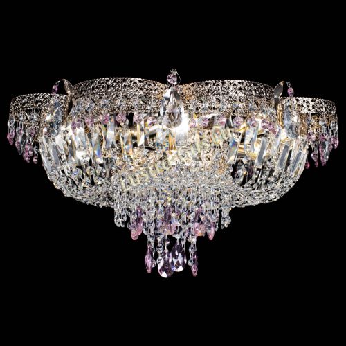 Люстра Камея Флора Журавлик №6 розовая в Симферополе Гусь Хрустальный