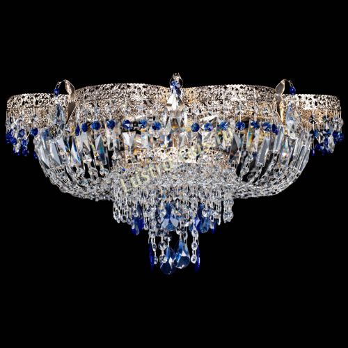 Люстра Камея Флора Журавлик №6 синяя в Симферополе Гусь Хрустальный