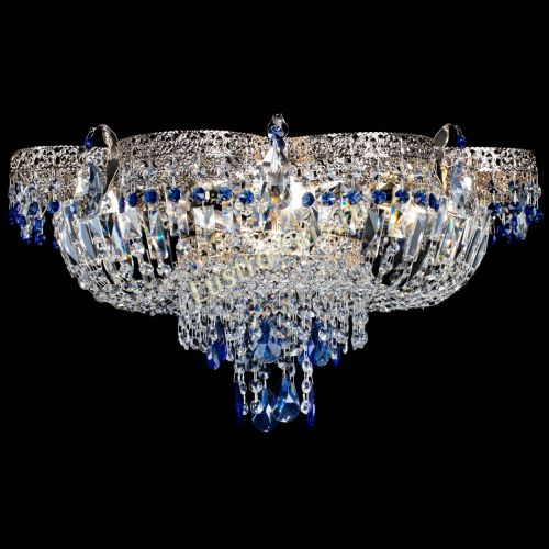 Люстра Камея Флора Журавлик №6 синяя в Симферополе Гусь Хрустальный