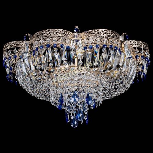 Люстра Камея Флора Журавлик №6 синяя в Симферополе Гусь Хрустальный